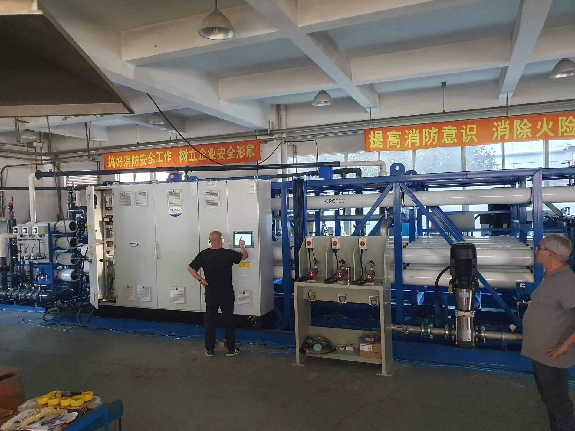 Everest team working on their ROTEC machine
